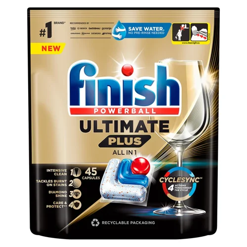 Таблетки для посудомийних машин Finish Ultimate Plus All in 1 45шт