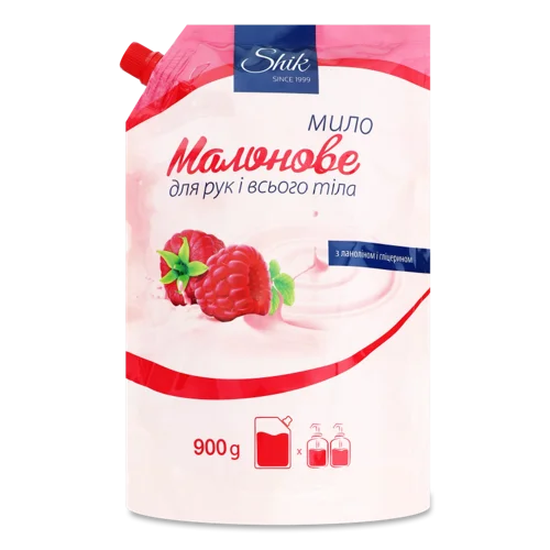 Крем-мило Рідке Малинове Shik, В/ґ, 900г
