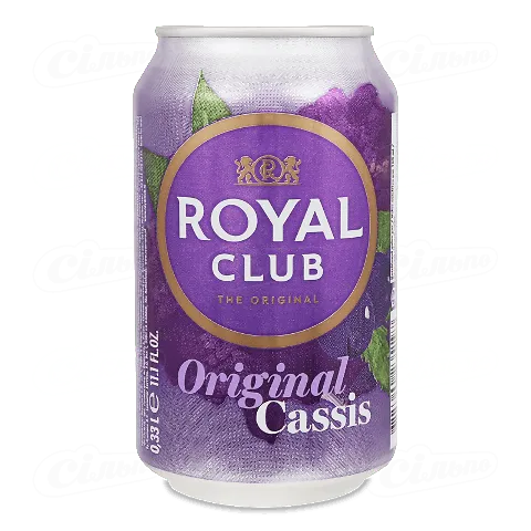 Напій Royal Club «Чорна смородина» безалкогольний газований, 0,33л