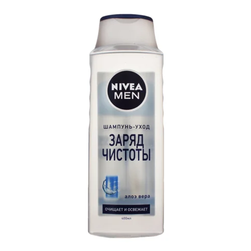 Шампунь Чоловічий Заряд Чистоти Алое Віра Nivea Men, 400мл