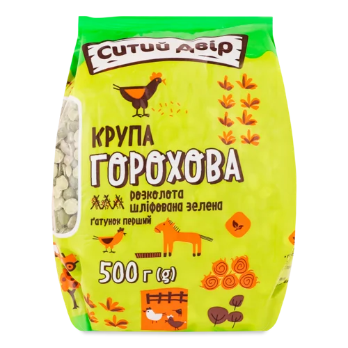 Горох Зелений Колотий, В/ґ, Ситий Двір, 500г