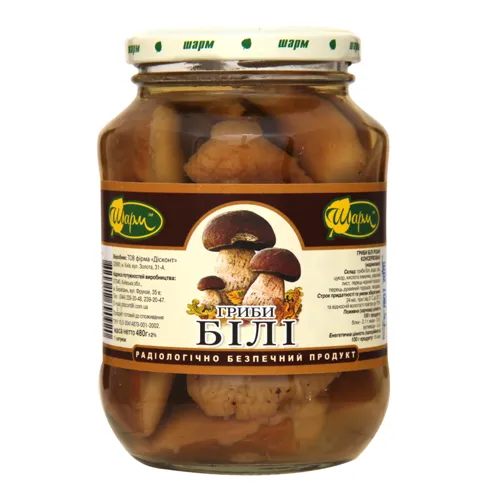 Гриби Шарм Білі мариновані 480г х12