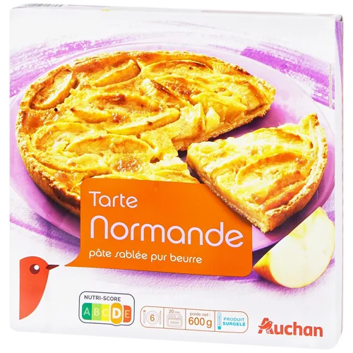 Пиріг Auchan Нормандський заморожений 600г