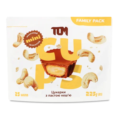Шоколадні Цукерки З Пастою Кеш'ю, в/ґ, 225г