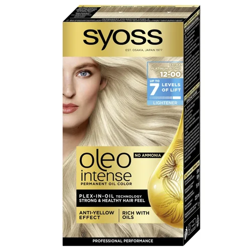 Освітлювач Syoss Oleo Intense 12-00 Платиновий блонд екстра 132,5мл