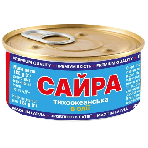 Сайра Banga в олії 180г