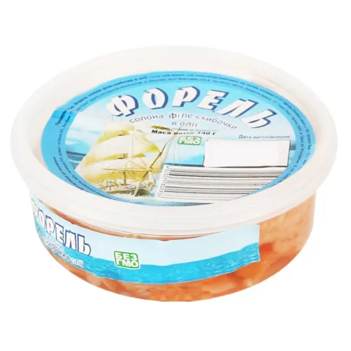 Філе Форелі скибочки в олії 140г