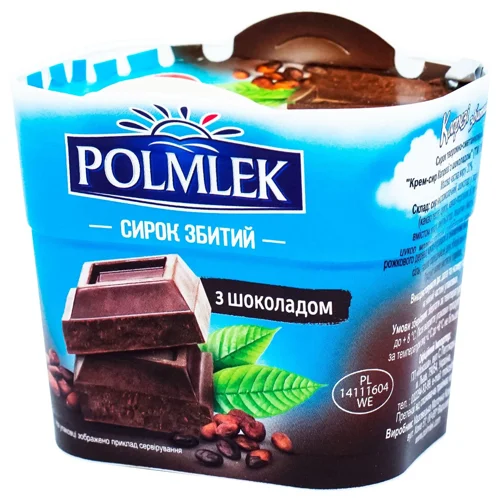 Десерт сирковий Polmlek Capresi збитий з шоколадом 150г