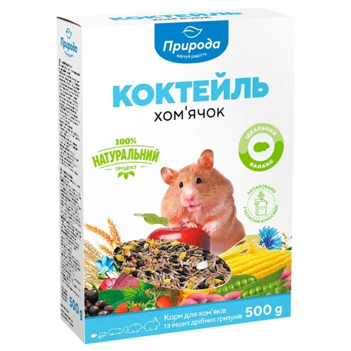 Корм Природа Коктейль Хом’ячок для хом’ячків 500г