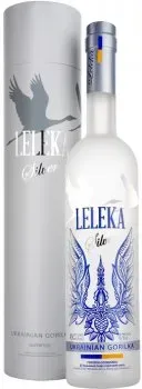 Водка особлива Лелека Срібляста 0.7л 40% в сувенірному тубусі