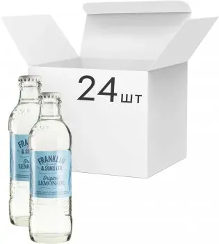 Упаковка напою газованого Franklin & Sons Лимонад Original 0.2л x 24 шт