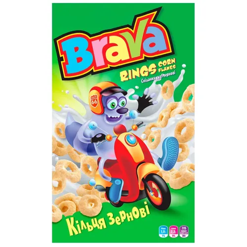 Сніданки сухі Brava кільця молочні 190г