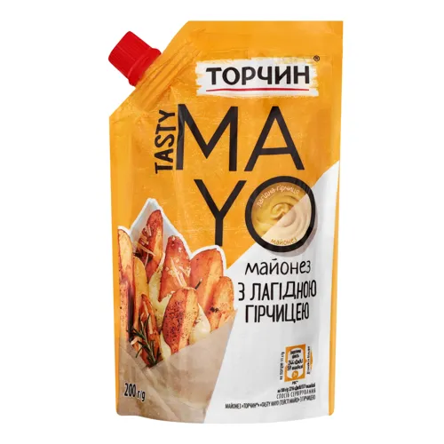 Майонез з лагідною гірчицею Tasty Mayo Торчин д/п 200г