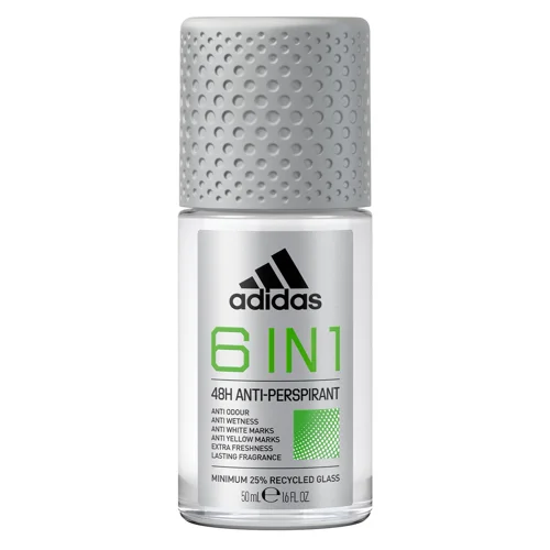 Антиперспірант кульковий Adidas 6в1 50мл