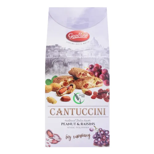 Печиво Арахіс-родзинки Cantuccini Good Line 130г