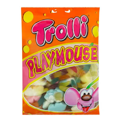 Цукерки жувальні фруктові Play Mouse Trolli м/у 200г