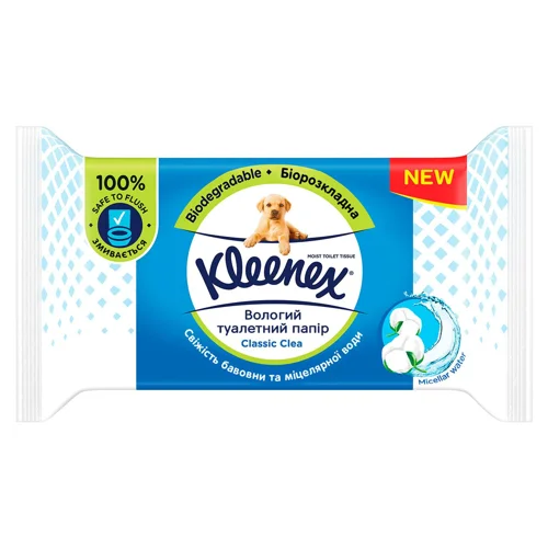 Туалетний папір вологий Kleenex Classic Clean 42шт