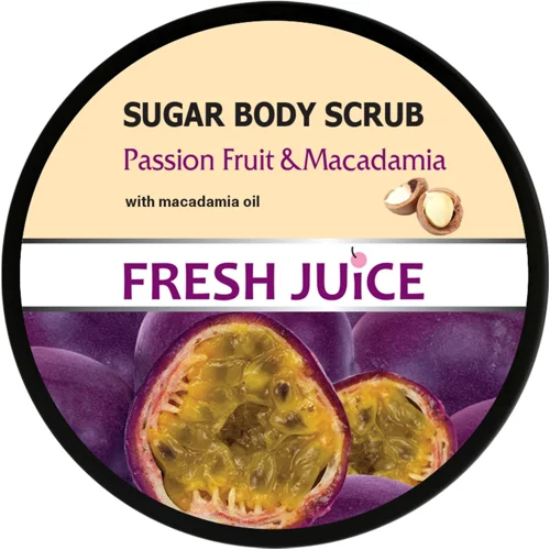 Скраб Fresh Juice Маракуя і Макадамія цукровий для тіла 225мл