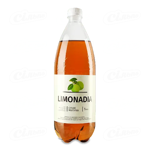 Напій Limonadia смак яблука безалкогольний газований, 1л