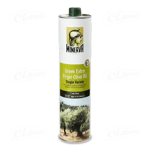 Олія оливкова Minerva Extra Virgin з залізної банки, 750мл