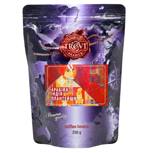 Кава Trevi Індія плантейшн в зернах арабіка 250г
