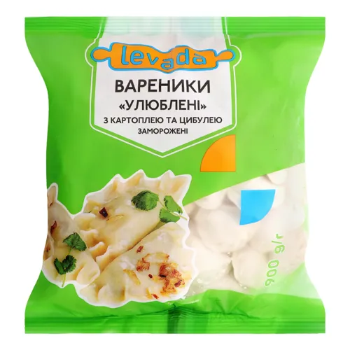 Вареники з картоплею та цибулею Улюблені Levada м/у 900г