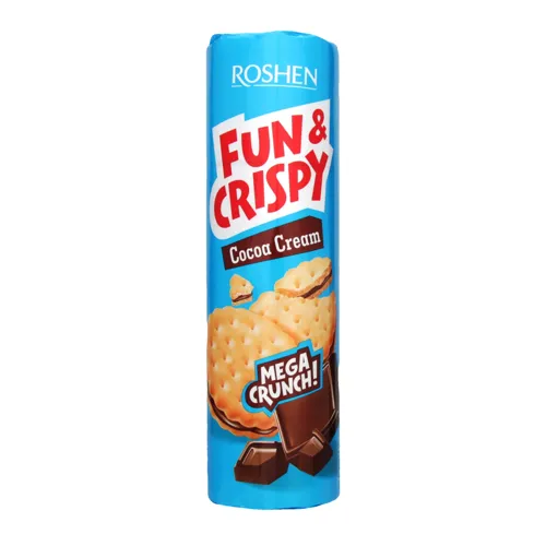 Печиво Roshen Multicake fun & crispy з начинкою какао 135г