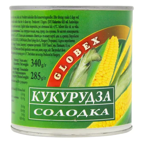 Кукурудза суперсолодка Глобекс 340г