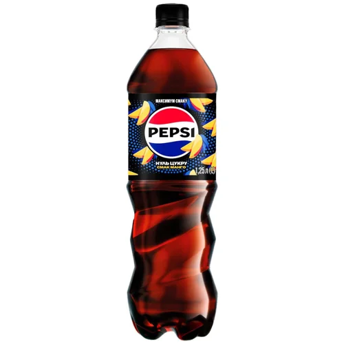 Напій газований Pepsi Zero Sugar Манго 1,25л 6шт
