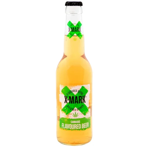 Пиво X-mark Flavoured Beer Cannabis світле фільтроване 5% 0,33л