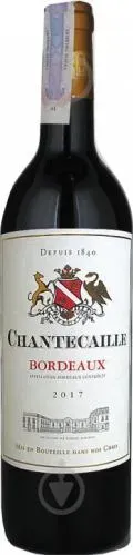 Вино GVG Chantecaille Bordeaux Rouge червоне сухе 12% 0,75л