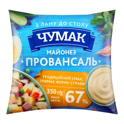 Майонез 67% Провансаль Чумак м/у 350г