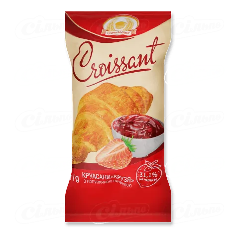 Круасан Формула смаку Croissant з полуничною начинкою, 60г