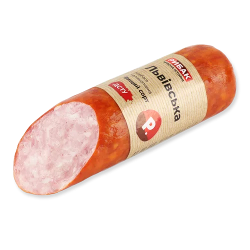 Ковбаса Напівкопчена Львівська Рибак, кг