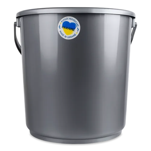 Відро Кругле Сіре В/ґ 14л Алеана, 1шт