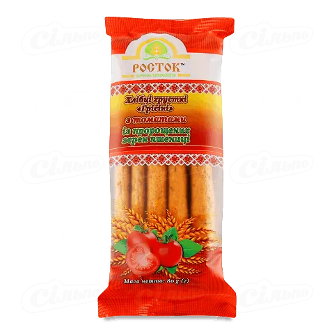 Хлібці «Росток» «Грісіні» з томатами, 80г