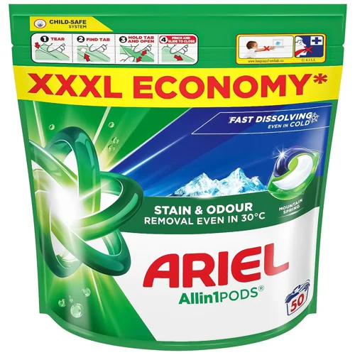 Капсули для прання Ariel Allin1 Pods Гірське джерело 50шт