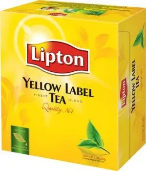 Чай Lipton Yellow Label чорний байховий 100*2г/уп