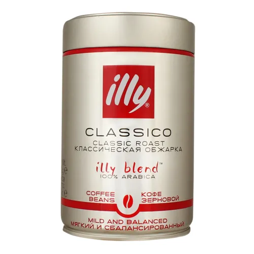 Кава натуральна зернова Illy з залізній банці 250г