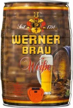 Пиво Werner Weissbier світле нефільтроване 5.4% 5л