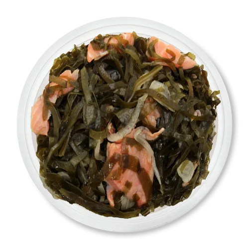 Салат Морська Капуста З Кусочками Лосося, Сиров'ялене, 200г
