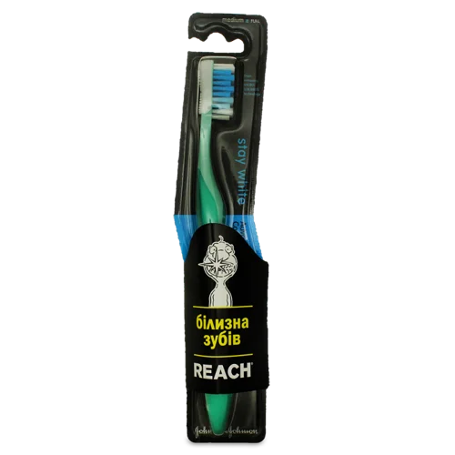 Зубна Щітка Середньої Жорсткості Stay White Reach, 1 шт