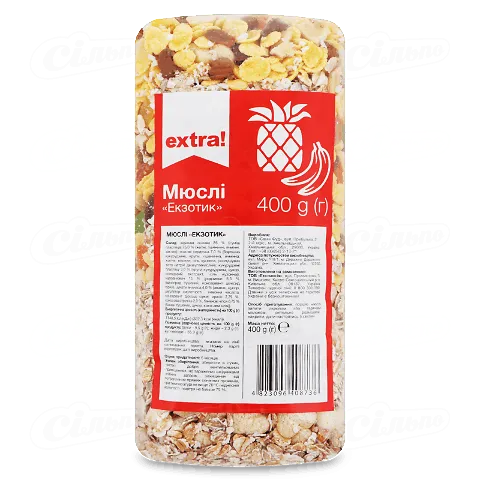 Мюслі Extra! Екзотик, 400г