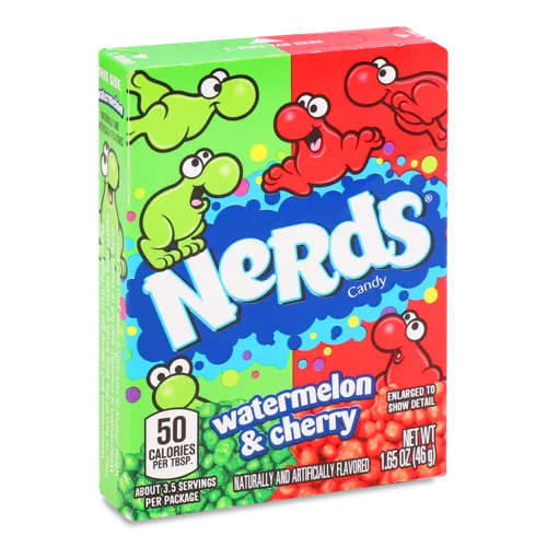 Драже Nerds Вишня-Кавун, цукрові, в/ґ, 100г