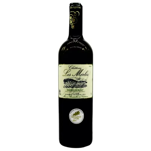 Вино Chateau Les Merles Blanc Sec Bergerac біле сухе 12% 0,75л