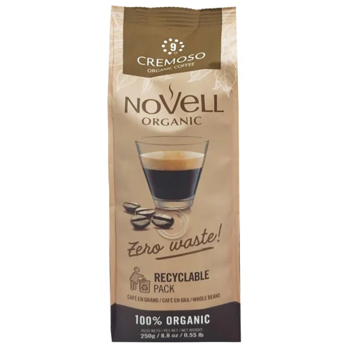 Кава Novell Cremoso Орган. 250г зерн. И325