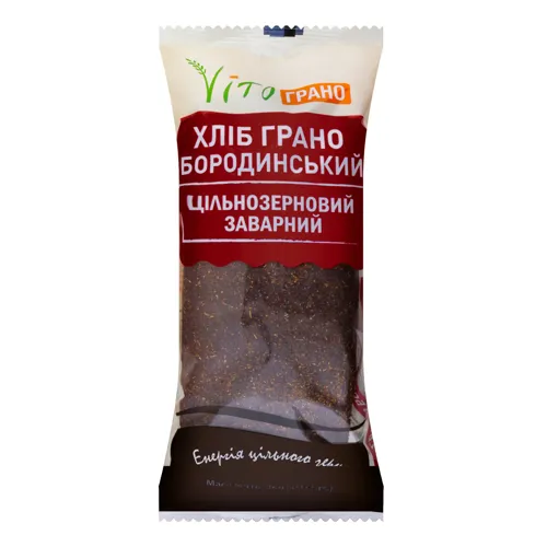 Хліб цільнозерновий заварний Грано Бородинський Vito Грано м/у 360г