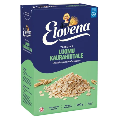 Пластівці вівсяні Elovena органічні 900г