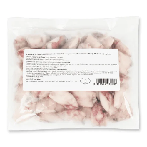 Кальмар Marines очищений свіжоморожений 3/5см 450г