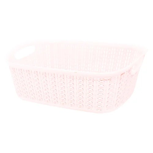 Кошик Ucsan Plastic Knit прямокутний пурпурно-рожевий 3л
